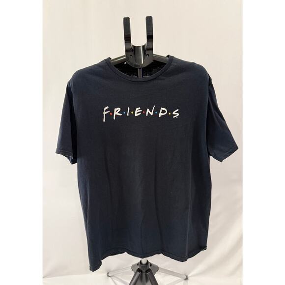 Friends Logo Graphic T-Shirt Black Size:2XL - Picture 1 of 4